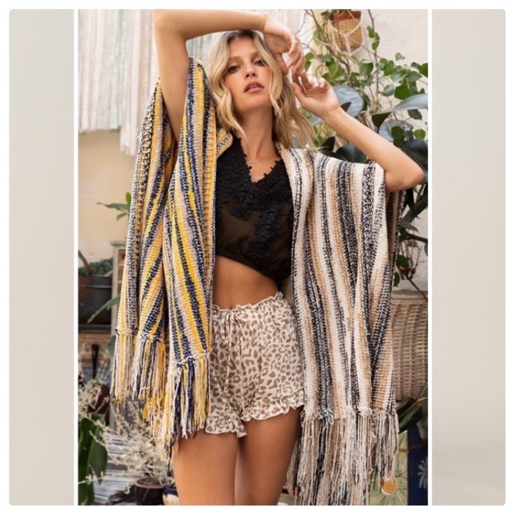 POL Stripe a Pose Shawl Combo - Picture 2 of 12